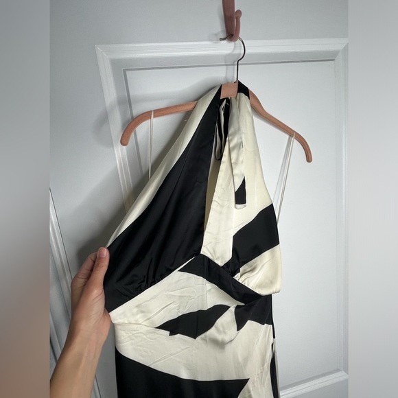 Anthropologie Bardot Citron Halter Midi Dress Size 10 NWT / Flawed* - Picture 9 of 16